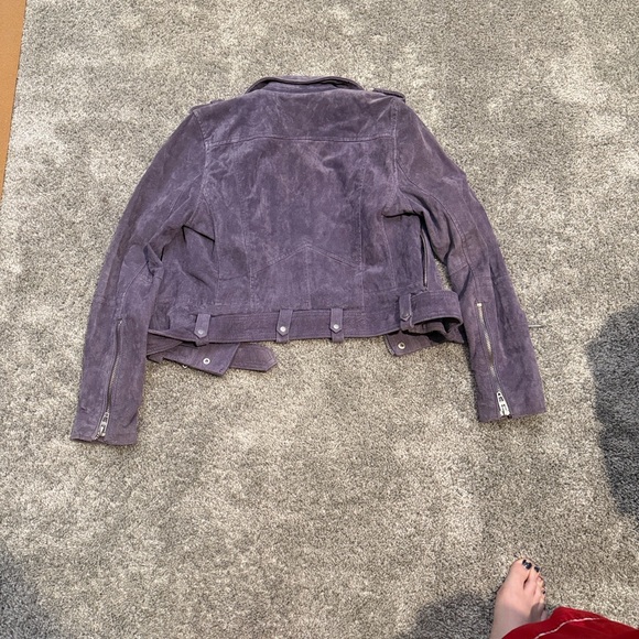 Blank NYC Purple Suede Leather Jacket - Picture 4 of 5